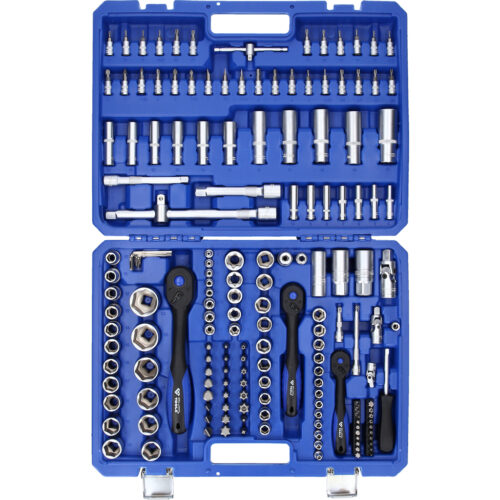 JOGO CHAVES CAIXA 172 PCS 1/4 + 3/8 + 1/2