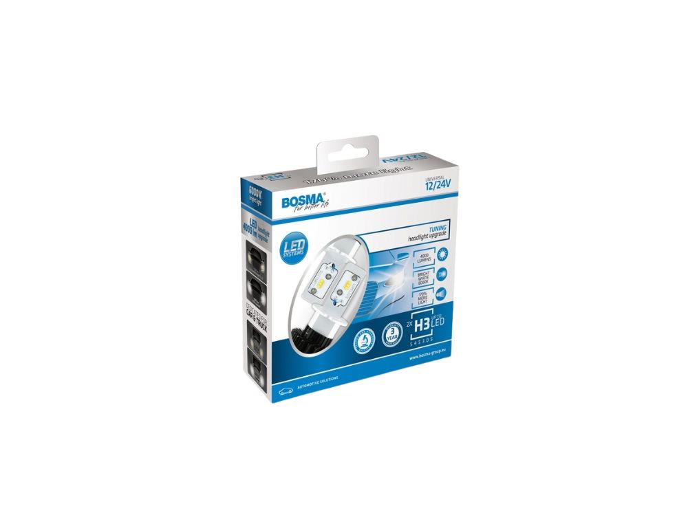 KIT LAMPADA 12/24V LED H3 PK22s 6000K