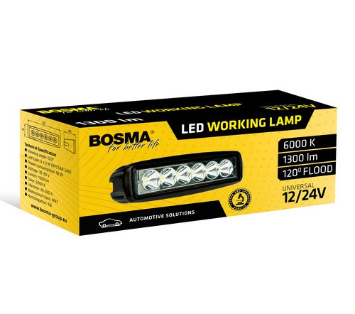 LUZ TRABALHO 12/24V 6XLED 18W 1300 LM