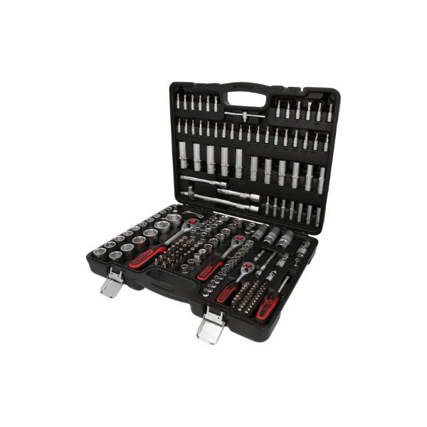 JOGO CHAVES CAIXA 179 PCS  1/4-3/8-1/2″