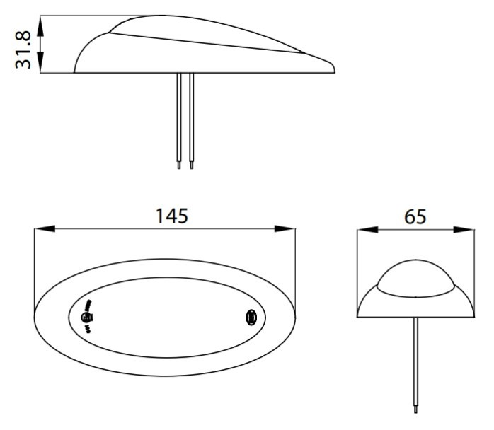 FAROLIM PISCA LATERAL LED AMBAR