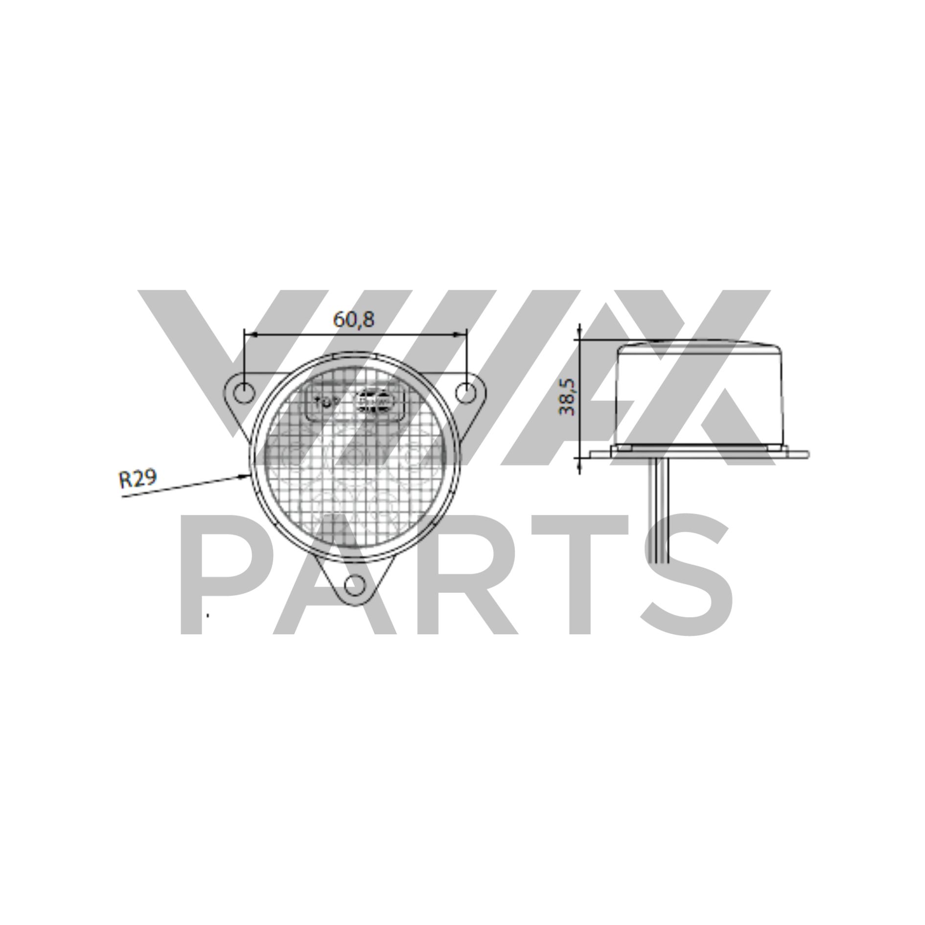 FAROLIM PISCA FRENTE LED 10-30V