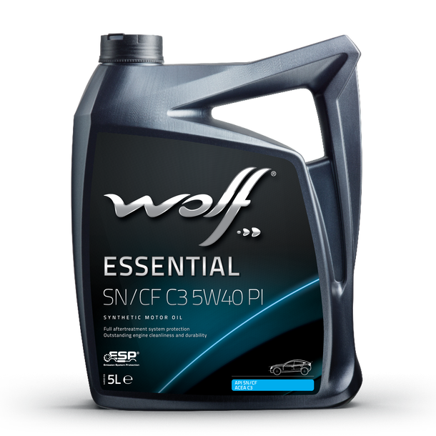OLEO MOTOR WOLF ESSENTIAL SN/CF C3 5W40 PI 5L