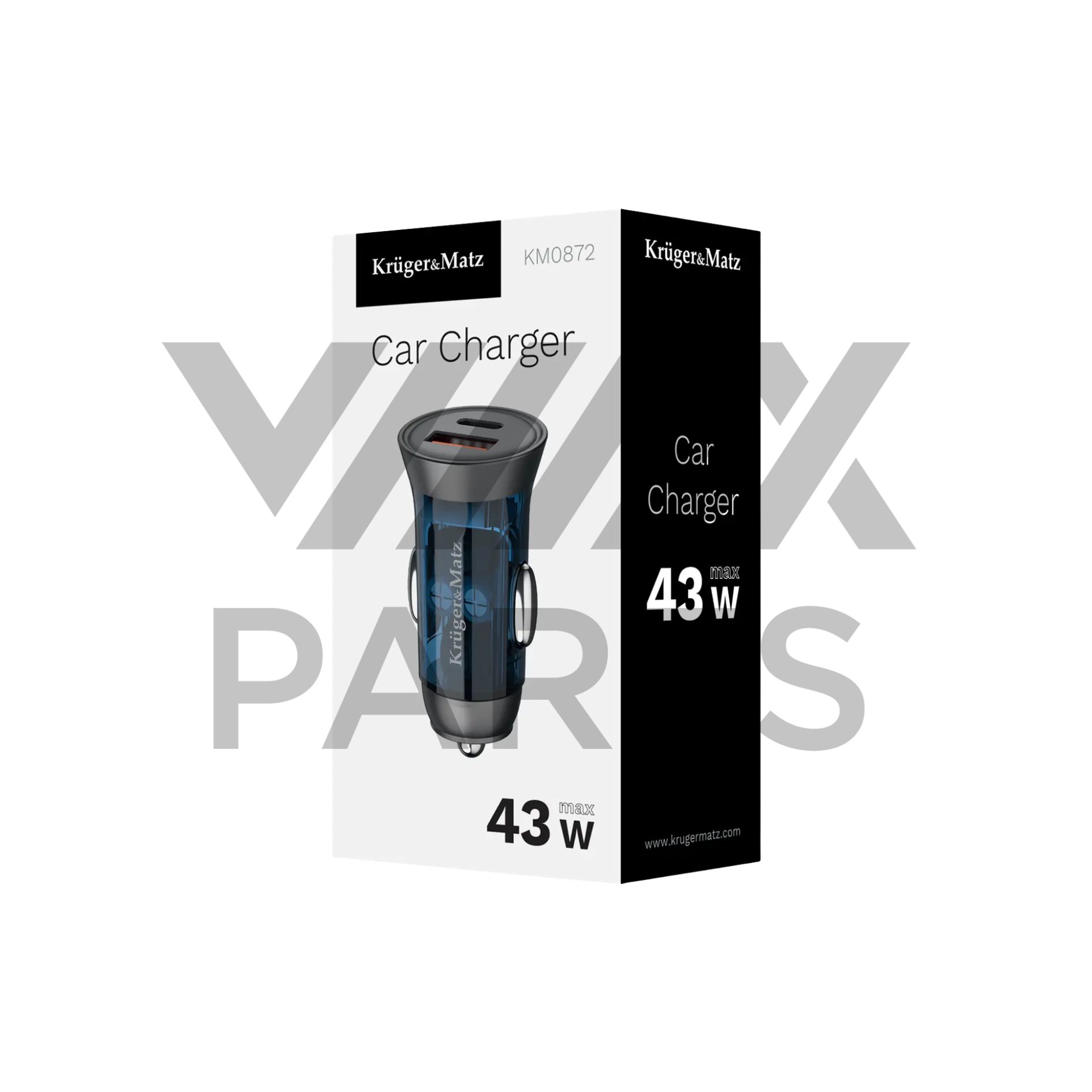 CARREGADOR ISQUEIRO USB 12/24V 43W