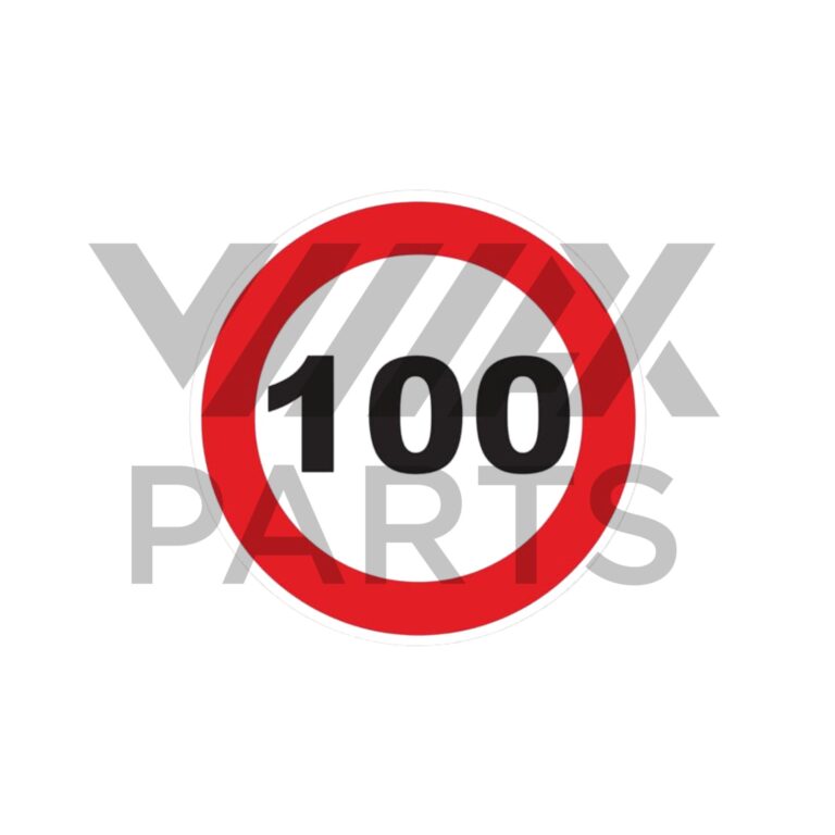 DISTICO AUTOCOLANTE “LIMITE VELOCIDADE 100”